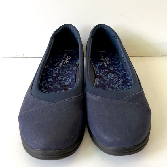 Clarks Cloudsteppers Shoes Women’s Size 7 Blue Flats Slip On - Picture 2 of 6